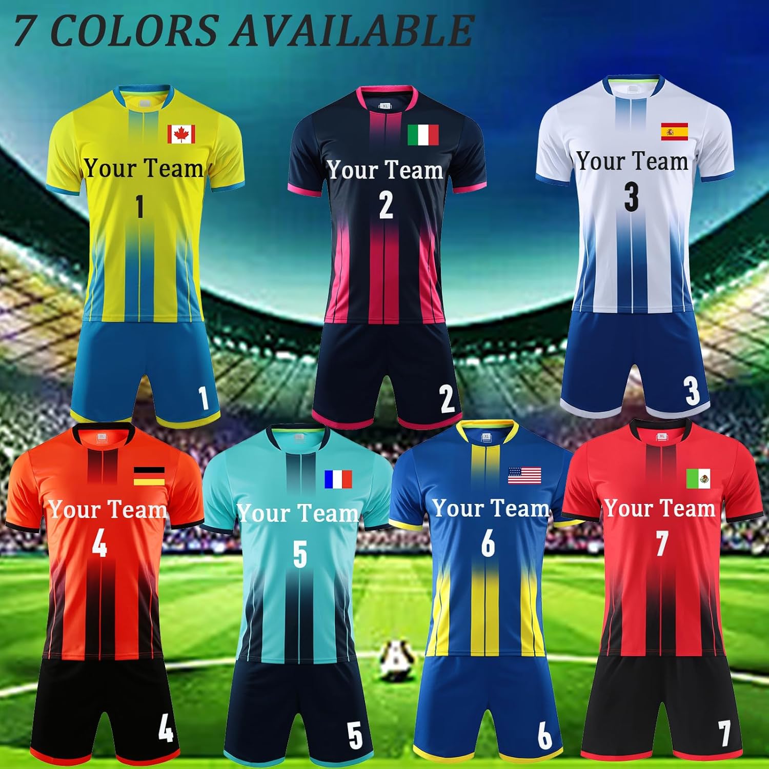Custom Soccer Jerseys-shorts - Sports Team Training Uniforms
