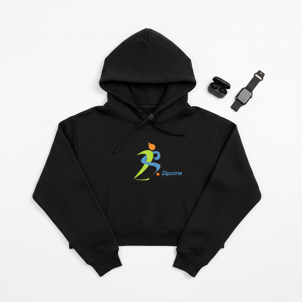 Cropped Hoodie – Flat Lay