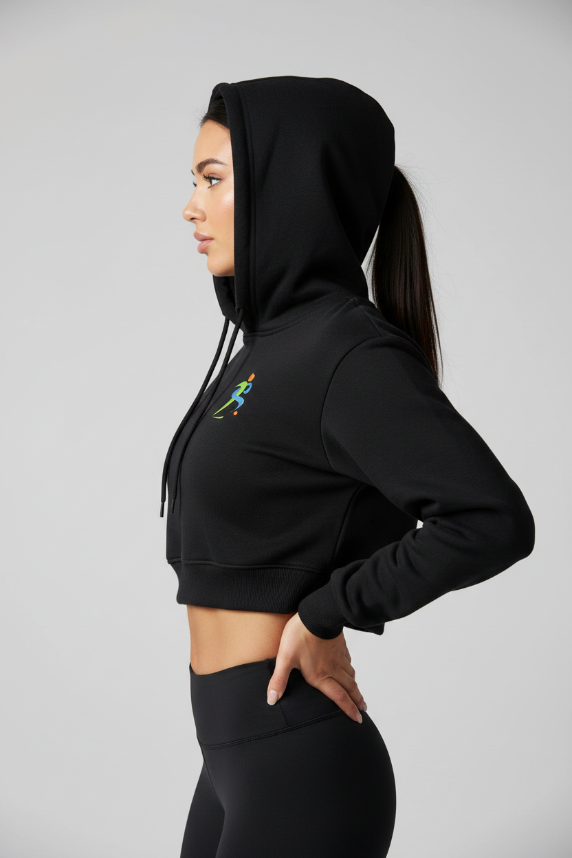 Cropped Hoodie – Side Profile