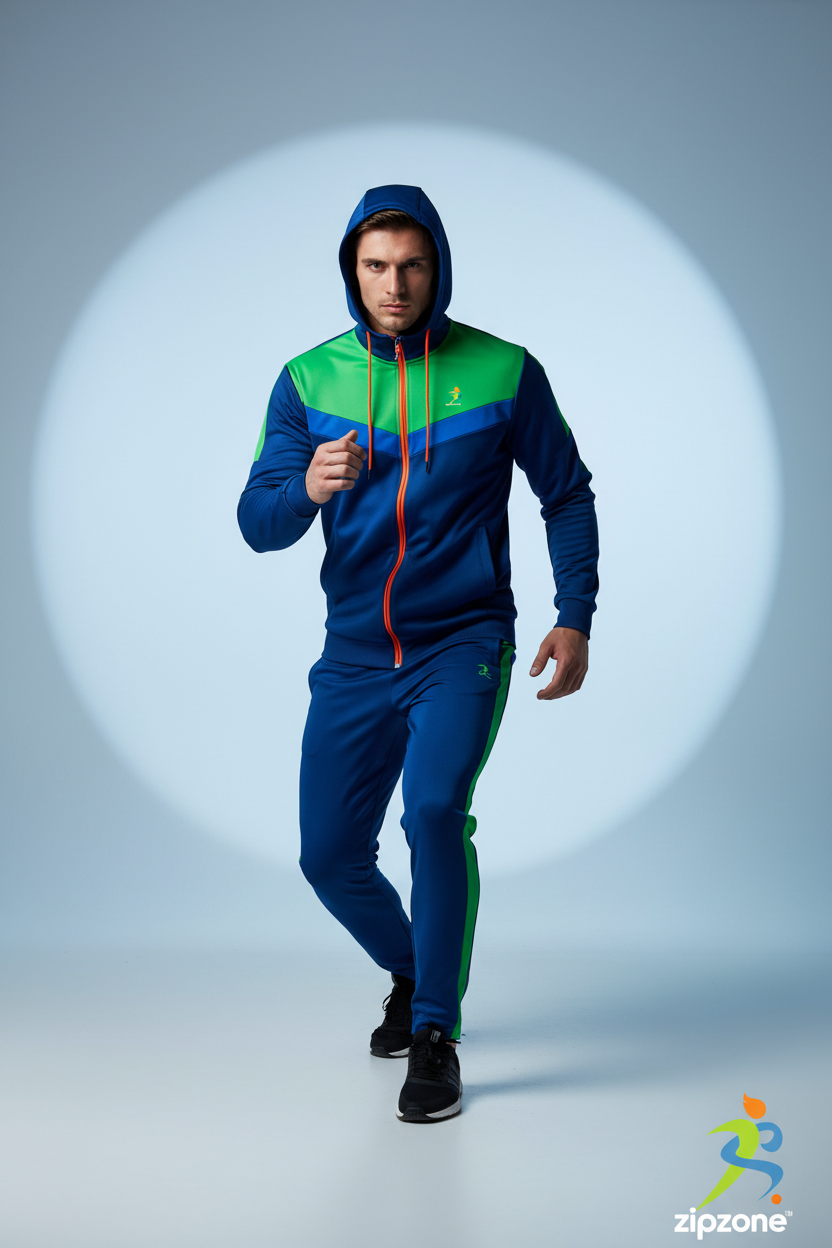 Premium Polyester Unisex Tracksuit - Front Lifestyle Shot