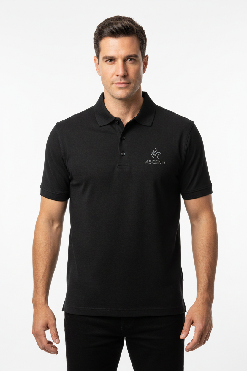 Man in Black Polo