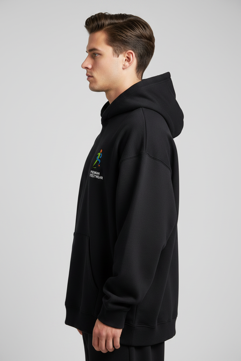 Oversized Hoodie – Side Profile