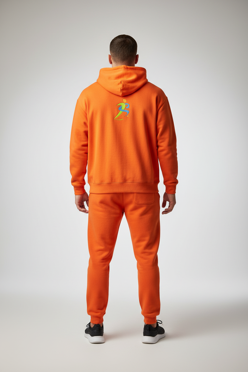 Relaxed Tracksuit – Orange Back Male
