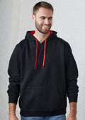 Black Zipzone Premium Hoodie with Red Drawstrings | B2B Wholesale Available