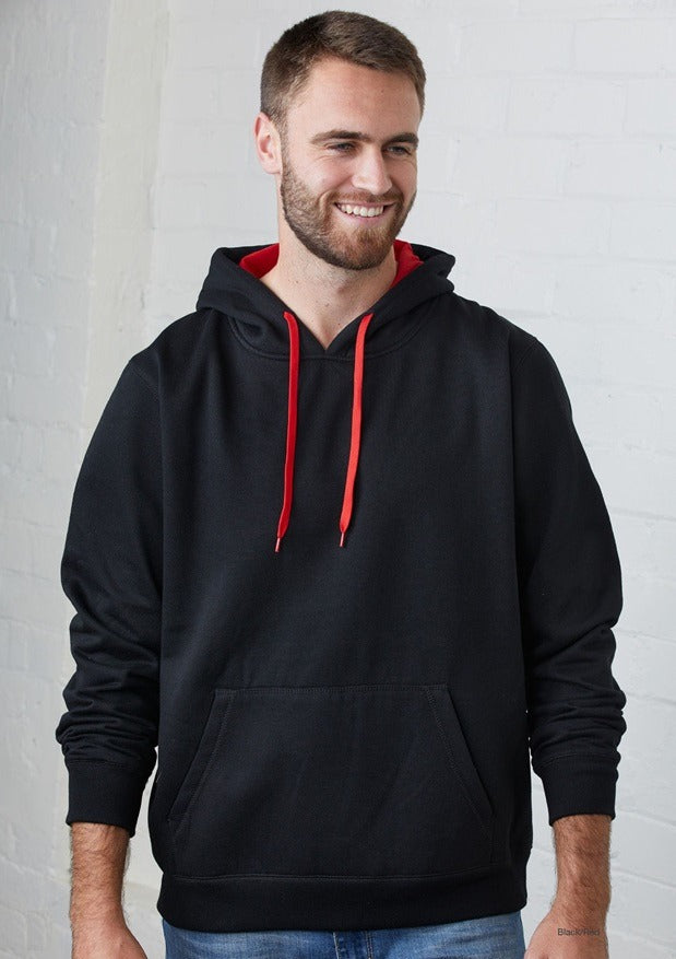 Black Zipzone Premium Hoodie with Red Drawstrings | B2B Wholesale Available