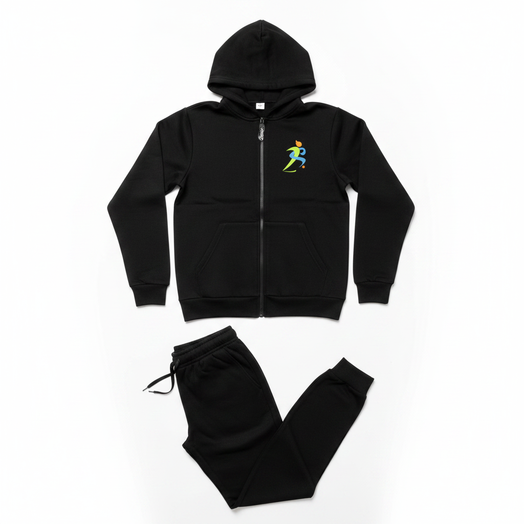 Slim Fit Tracksuit – Flat Lay