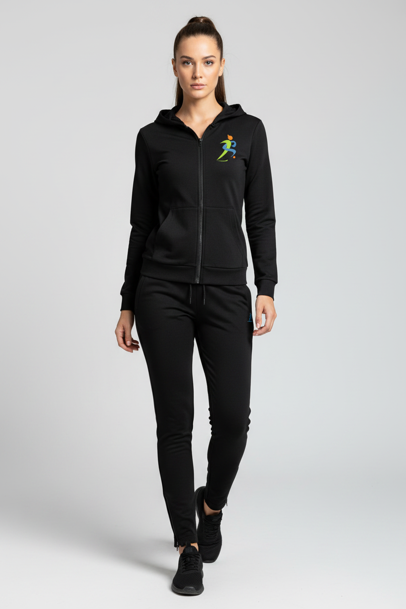 Slim Fit Tracksuit – Front Female