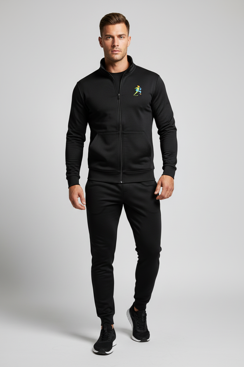 Slim Fit Tracksuit – Front Male
