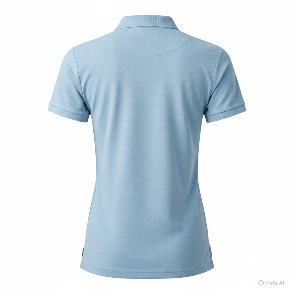 Unisex Short Sleeve Polo Shirt (Light Blue) - Zipzone International