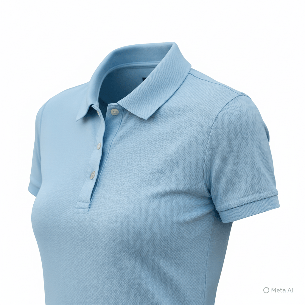 Unisex Short Sleeve Polo Shirt (Light Blue) - Zipzone International