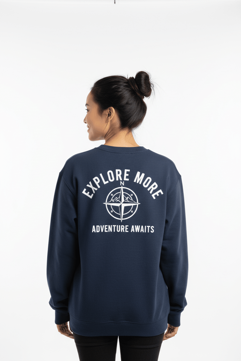 Zipzone Comfort Fit Sweatshirt | Unisex Customized Minimalist Fleece - Zipzone International