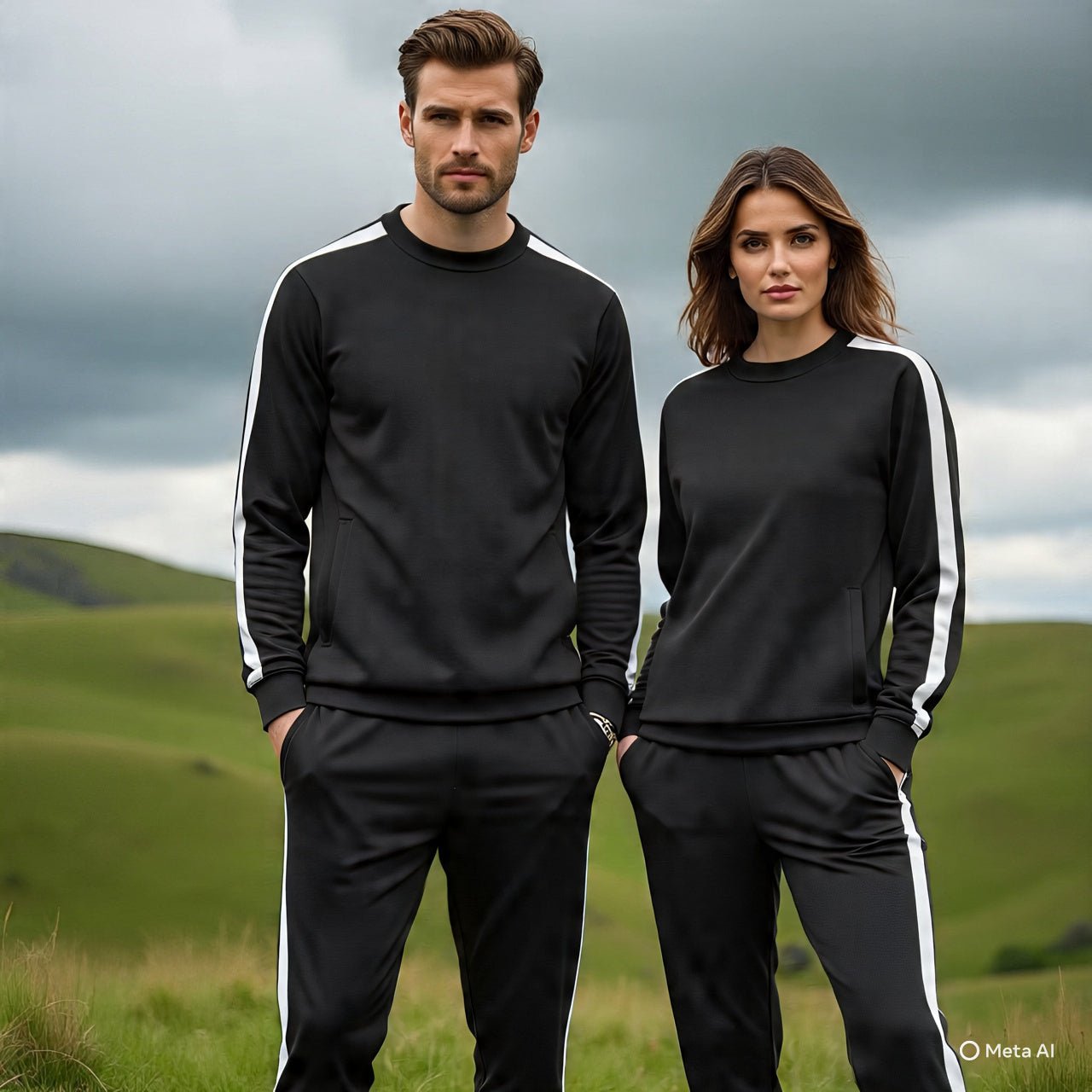 Zipzone Comfort Fit Tracksuit | Unisex Athletic Set with Side Stripes - Zipzone International