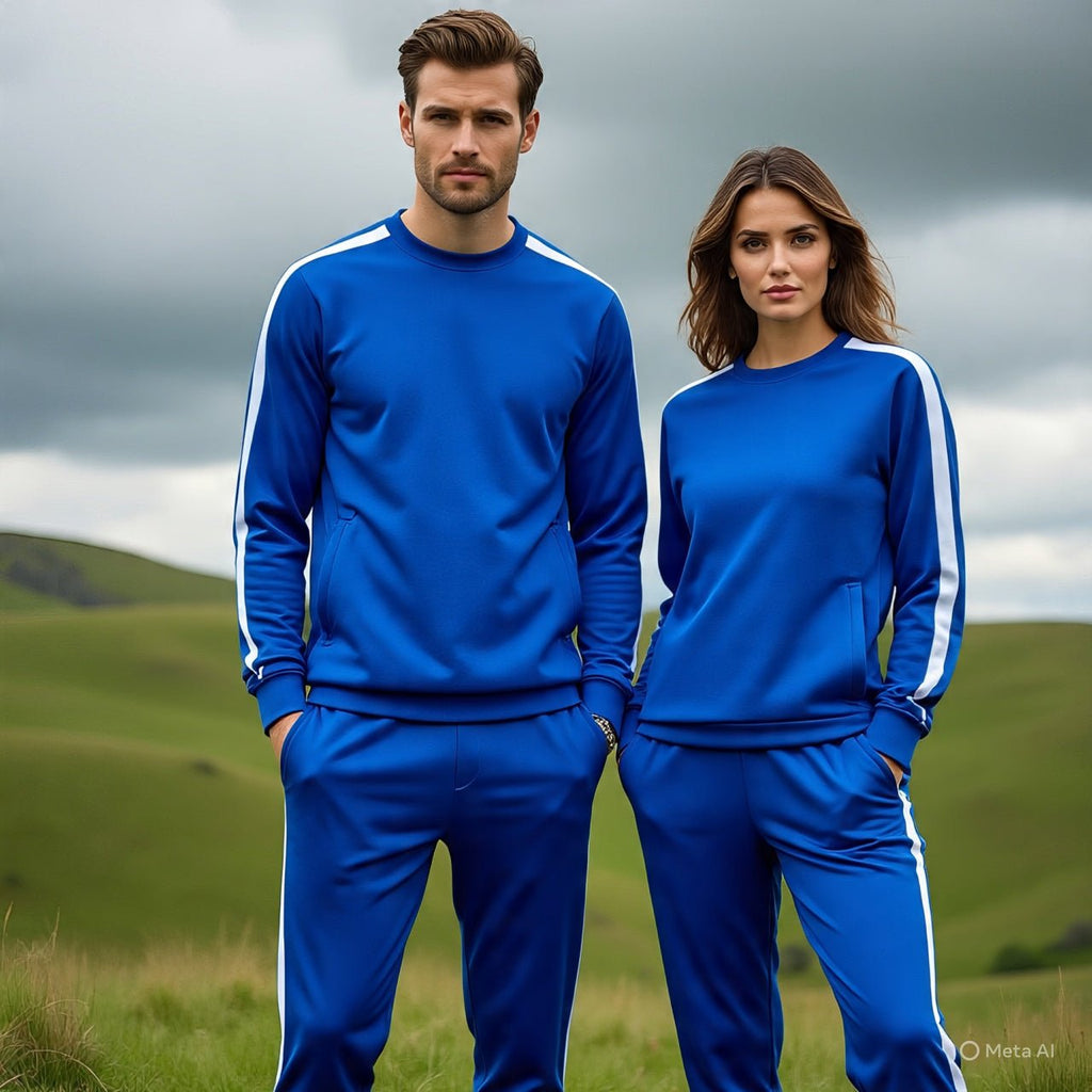 Zipzone Comfort Fit Tracksuit | Unisex Athletic Set with Side Stripes - Zipzone International