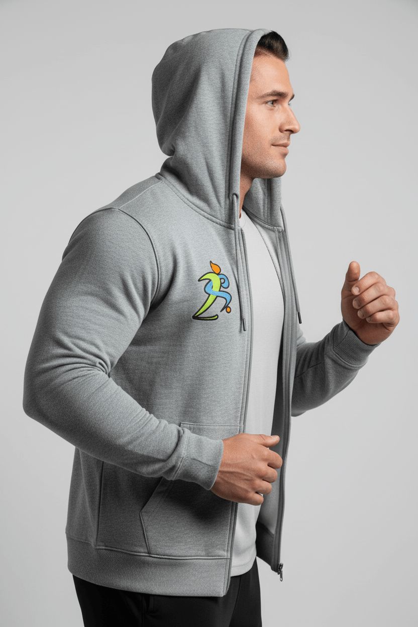 Zipzone Men's Zip-Up Hoodie | Essential Athletic Outerwear - Zipzone International