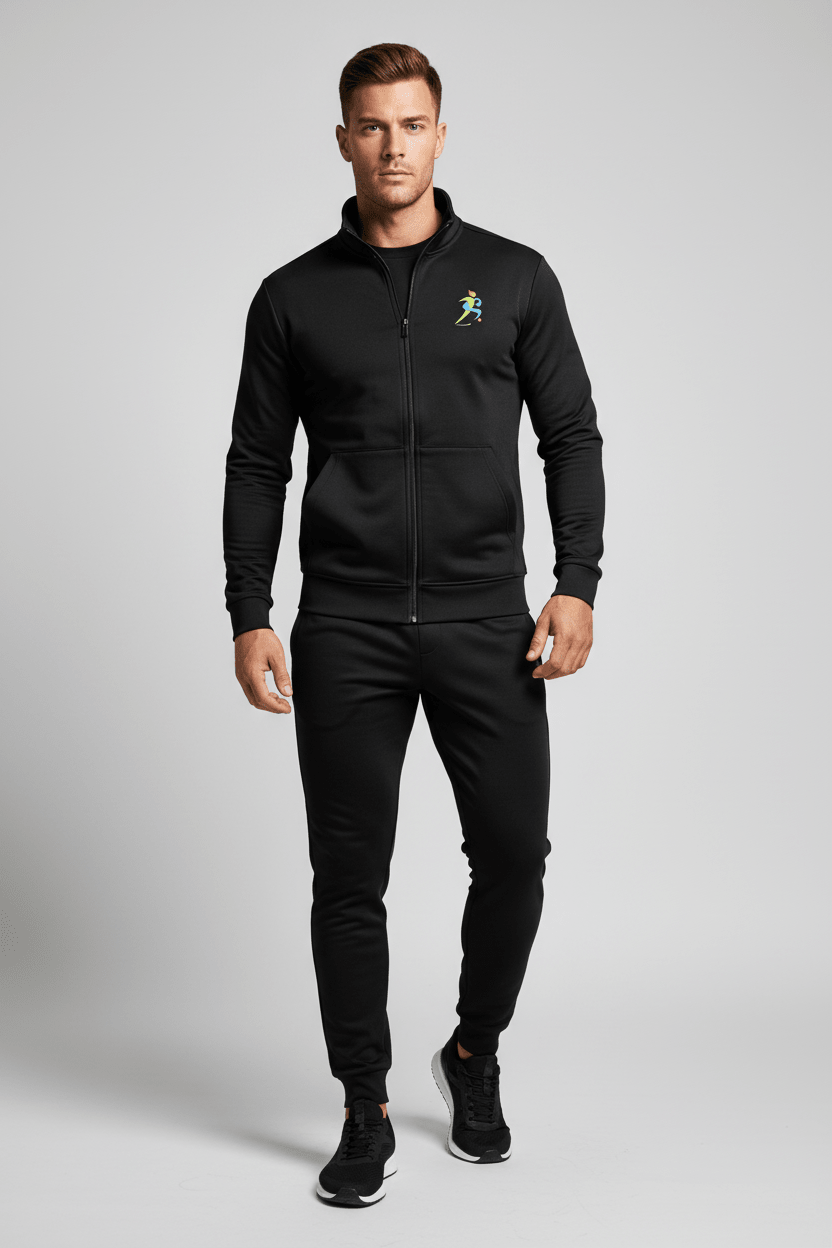 Zipzone Slim Fit Zip-Up Tracksuit Set | Men's Athletic Performance - Zipzone International