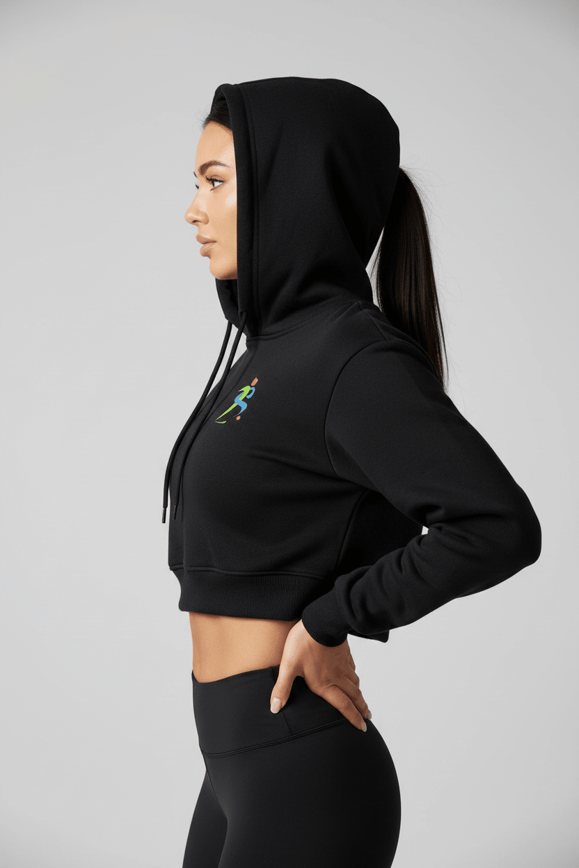 Zipzone Women's Cropped Hoodie | Premium Athletic Streetwear - Zipzone International